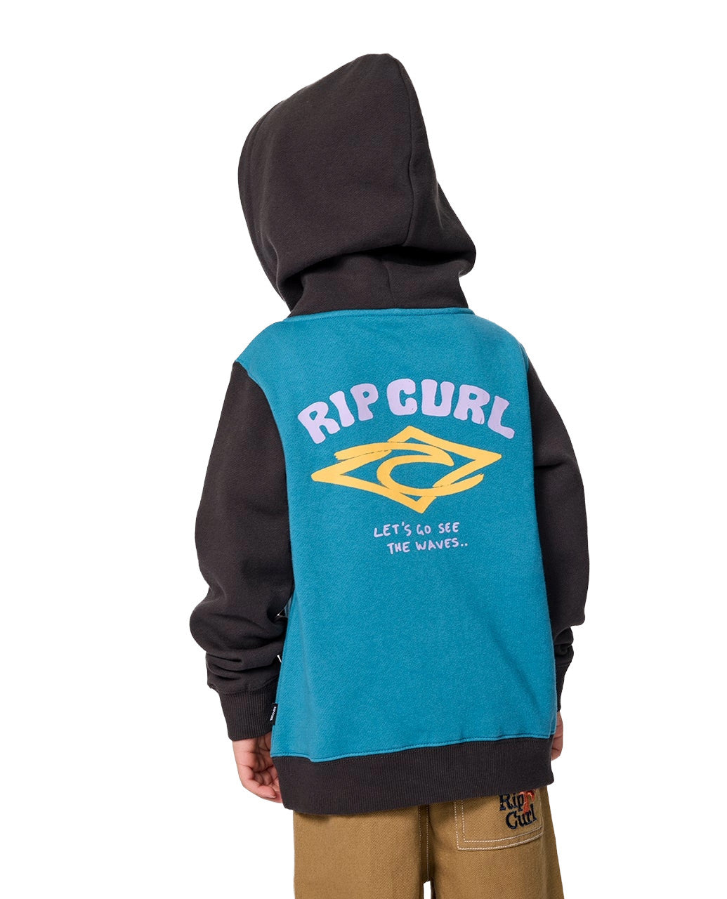 RIP CURL LITTLE BOYS WAVE DAYZ Z/T FLEECE ZIP HOODY FA25
