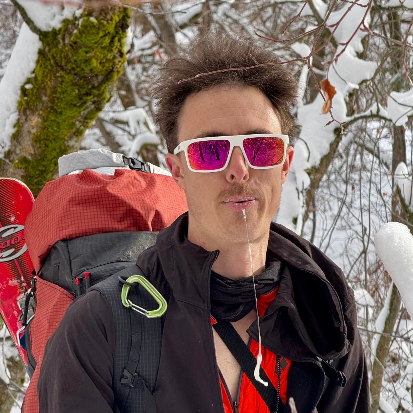 PIT VIPER THE TURBOSHAFT MIAMI NIGHTS SUNGLASSES w/HDPV POLAR RED