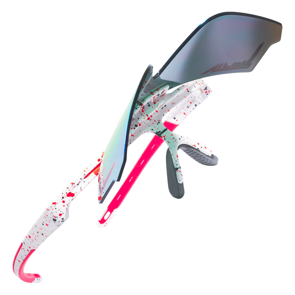 PLX PIT VIPER THE FLIP-OFFS HEATER SUNGLASSES w/HDPV POLAR RED