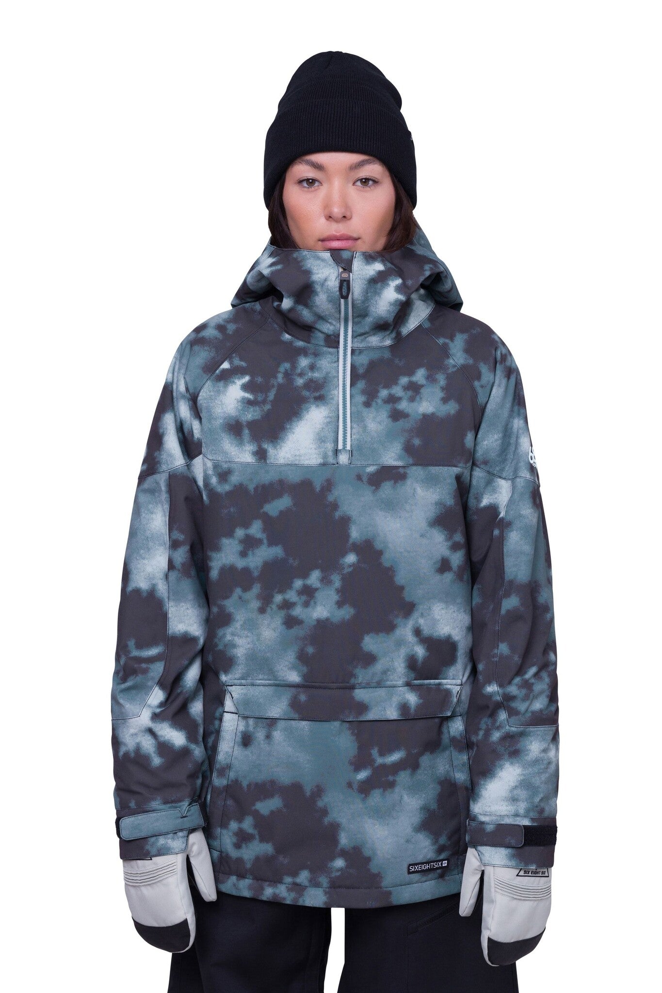 2024 686 WMNS UPTON ANORAK GREEN NEBULA