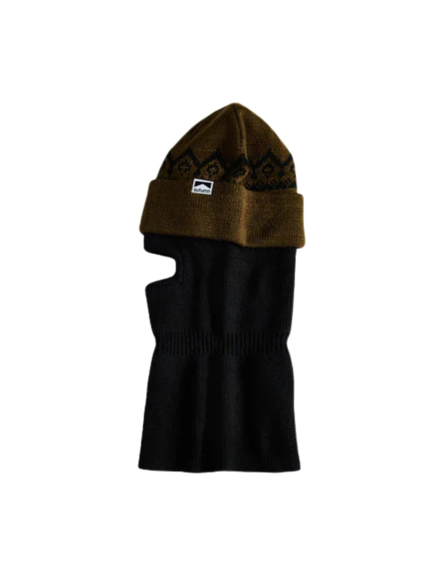 2025 AUTUMN MASK BEANIE BLACK ARMY