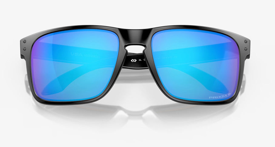 OAKLEY HOLBROOK XL MATTE BLK SUNGLASSES w/ PRIZM SAPPHIRE IRID PLR LENS