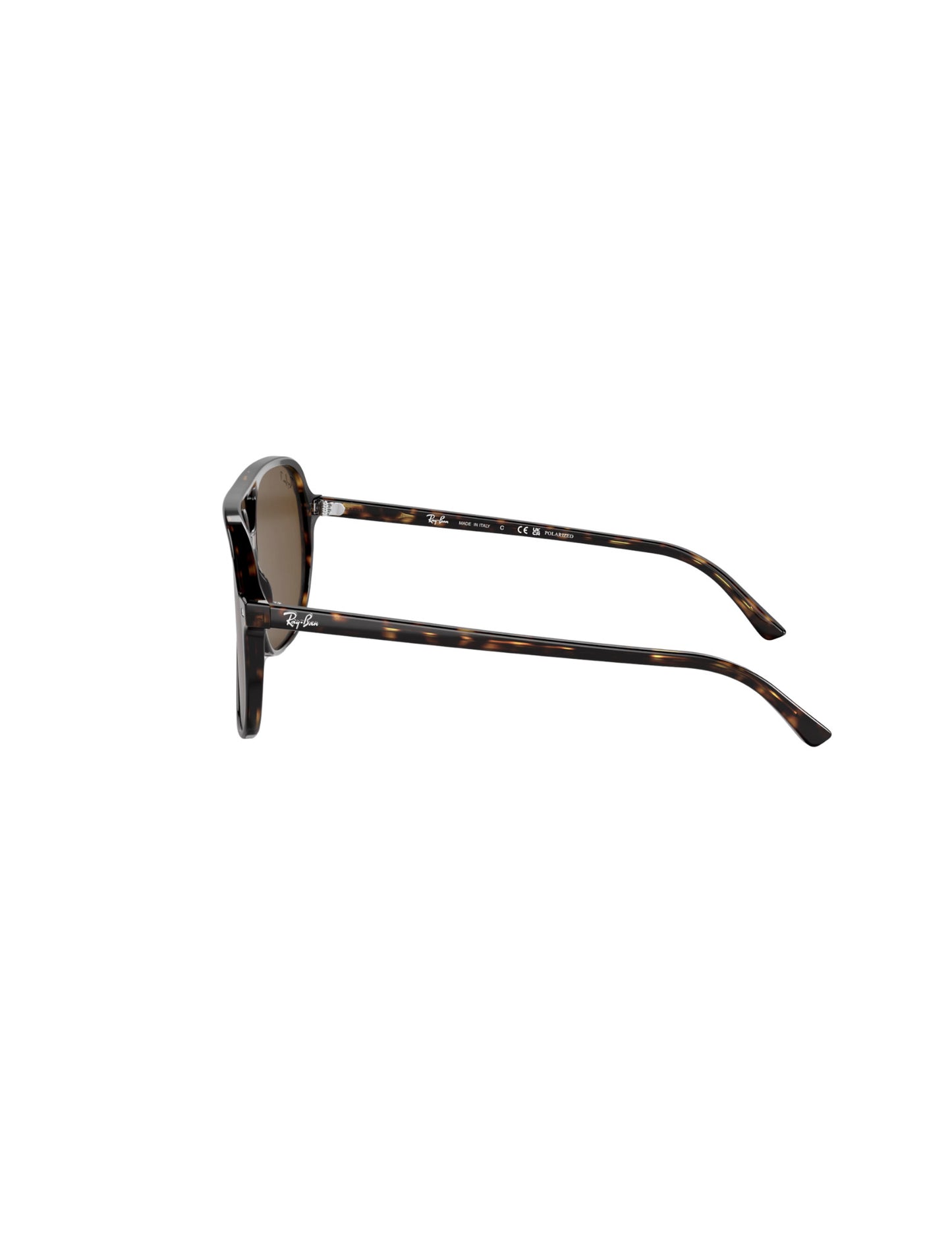 RAY-BAN BILL SUNGLASSES STRIPED HAVANA w/ BROWN