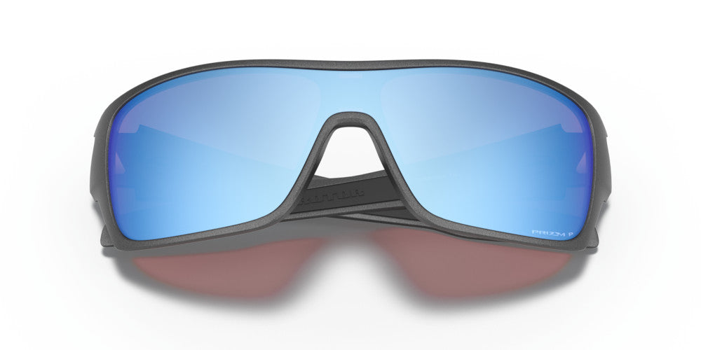 OAKLEY TURBINE ROTOR STEEL SUNGLASSES w/ PRIZM DEEP WATER PLR LENS