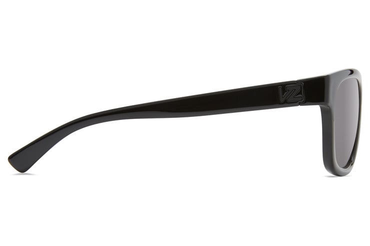 VONZIPPER APPROACH BLACK GLOSS SUNGLASSES w/ GRY LENS