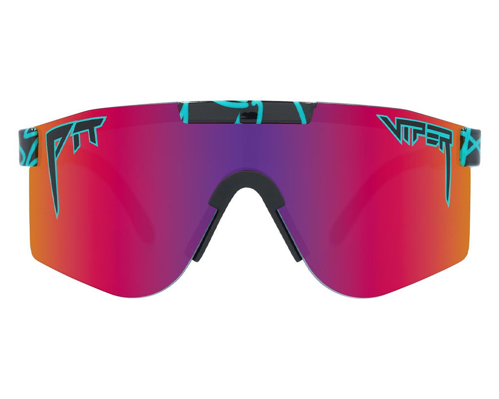 PIT VIPER THE DOUBLE WIDES SUNGLASSES THE VOLTAGE w/POLAR PINK/PURP