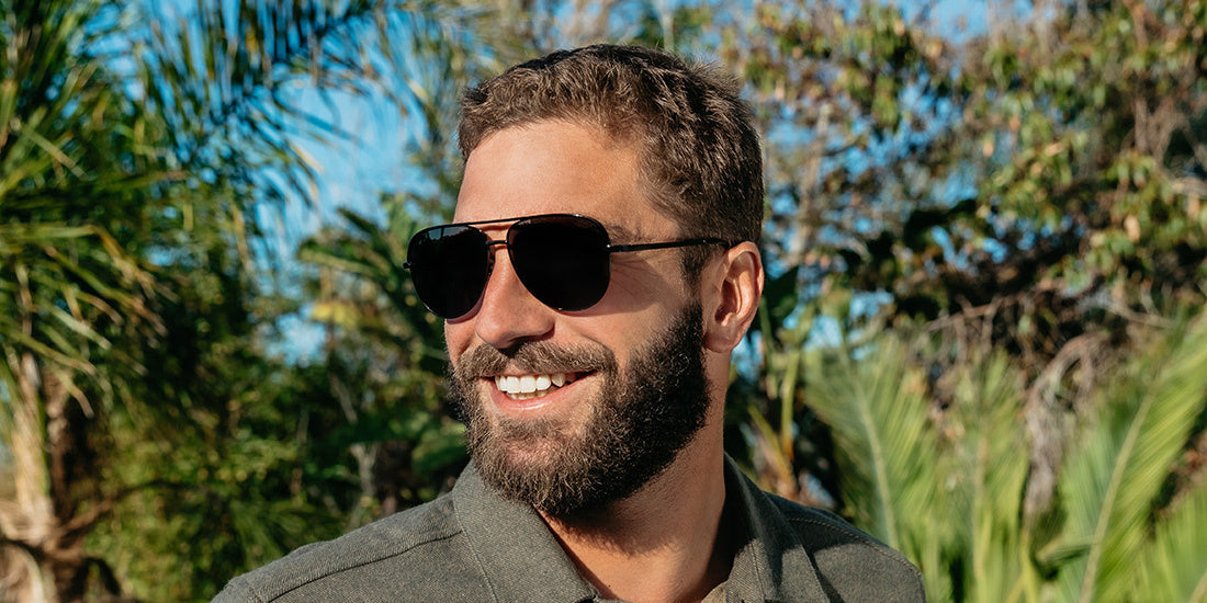 BLENDERS SHADOW ASSERTIVE STYLE MATTE BLACK SUNGLASSES w/ GREY PLR LENS