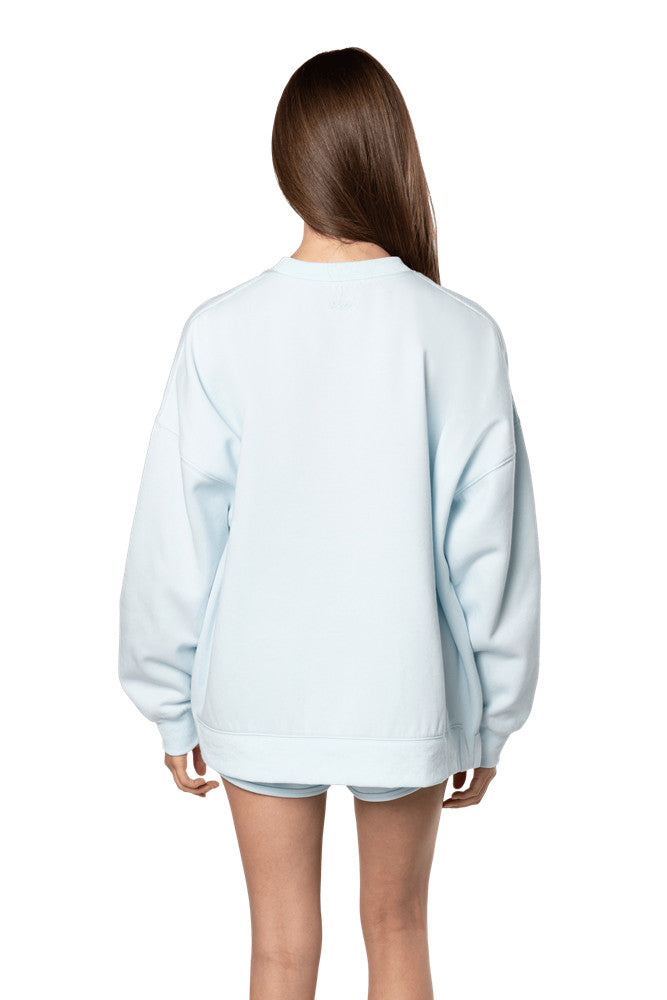 TEAMLTD WMNS OVERSIZED CREW SWEATER SP26 ICE BLUE