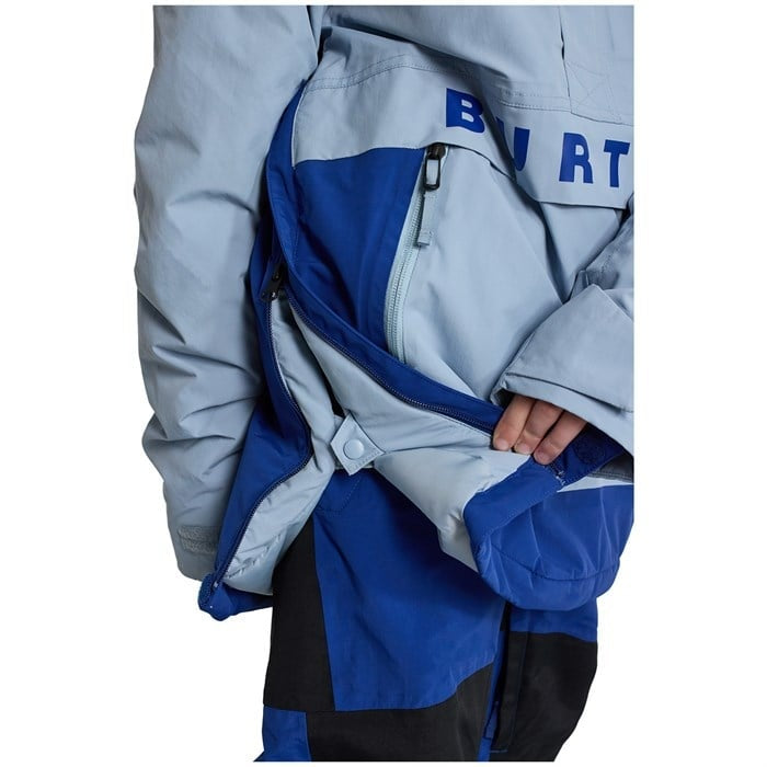 2025 BURTON KIDS FROSTNER 2L ANORAK D. BLU/TWILIGHT BLUE