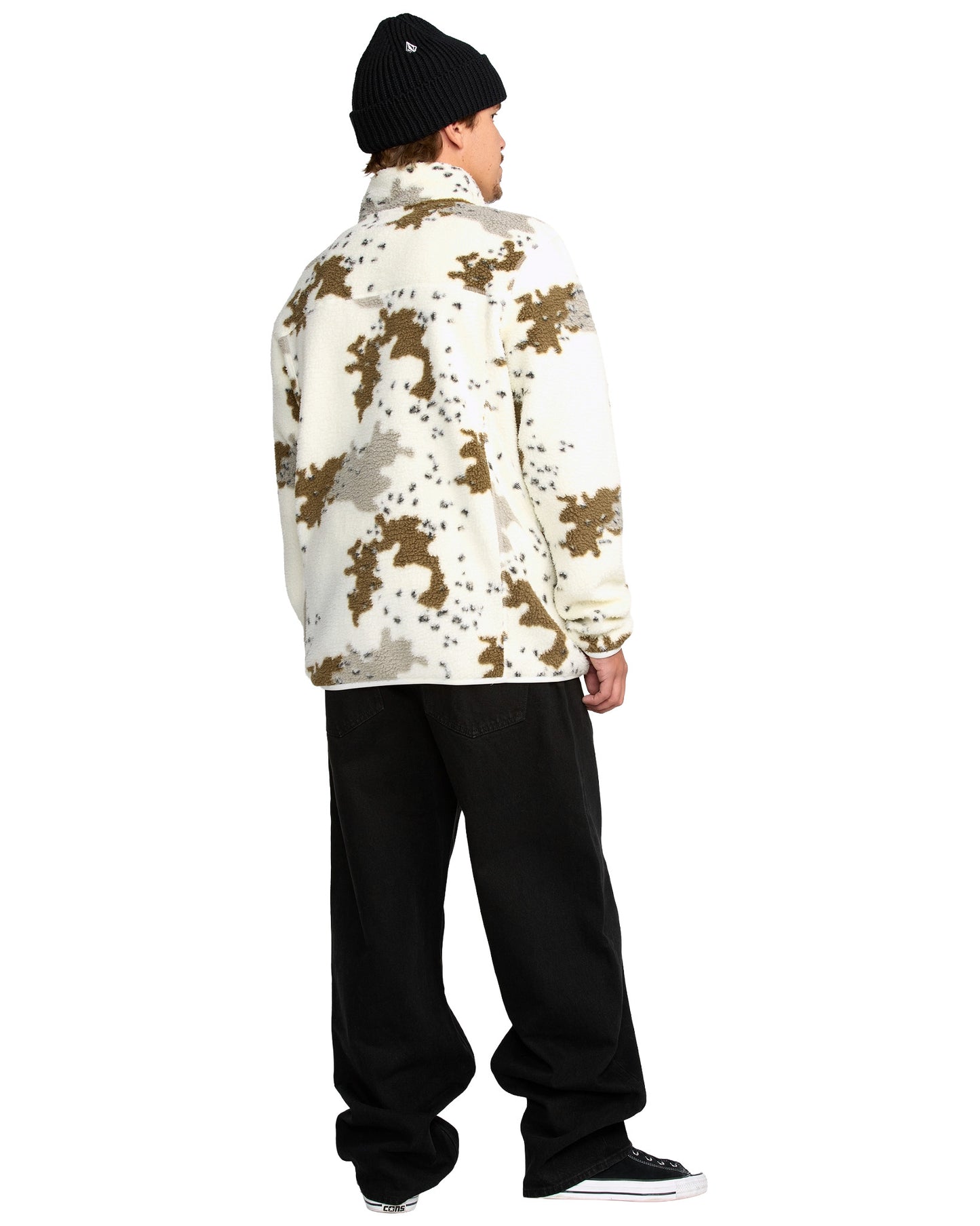 2026 MENS NELSON SHERPA FULL ZIP HOODY WHITE