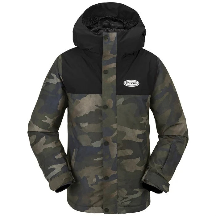 2024 VOLCOM BOYS STONE.91 INS JACKET CLOUDWASH CAMO