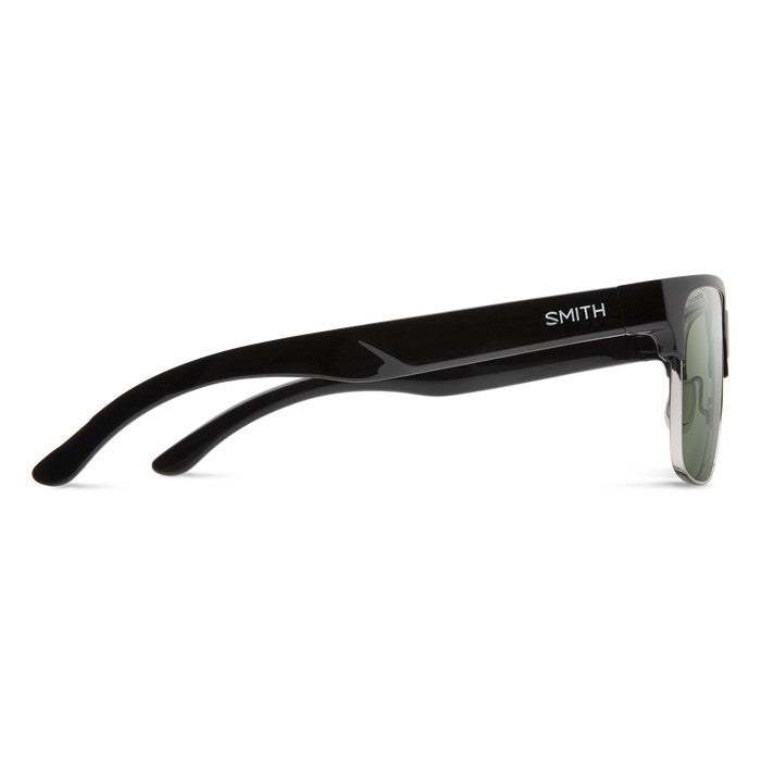 SMITH LOWDOWN SPLIT BLACK SUNGLASSES W/PC CP PLR GRY GRN