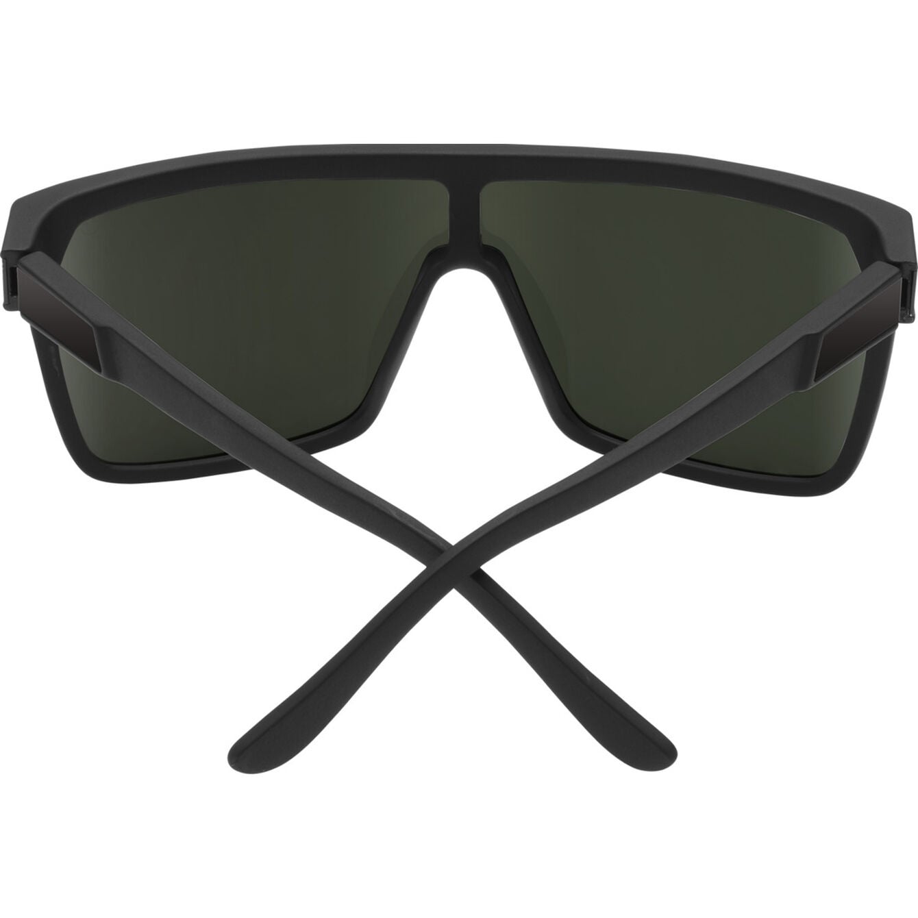 SPY FLYNN BLACK MATTE BLACK SUNGLASSES w/HD PLUS GRY GRN