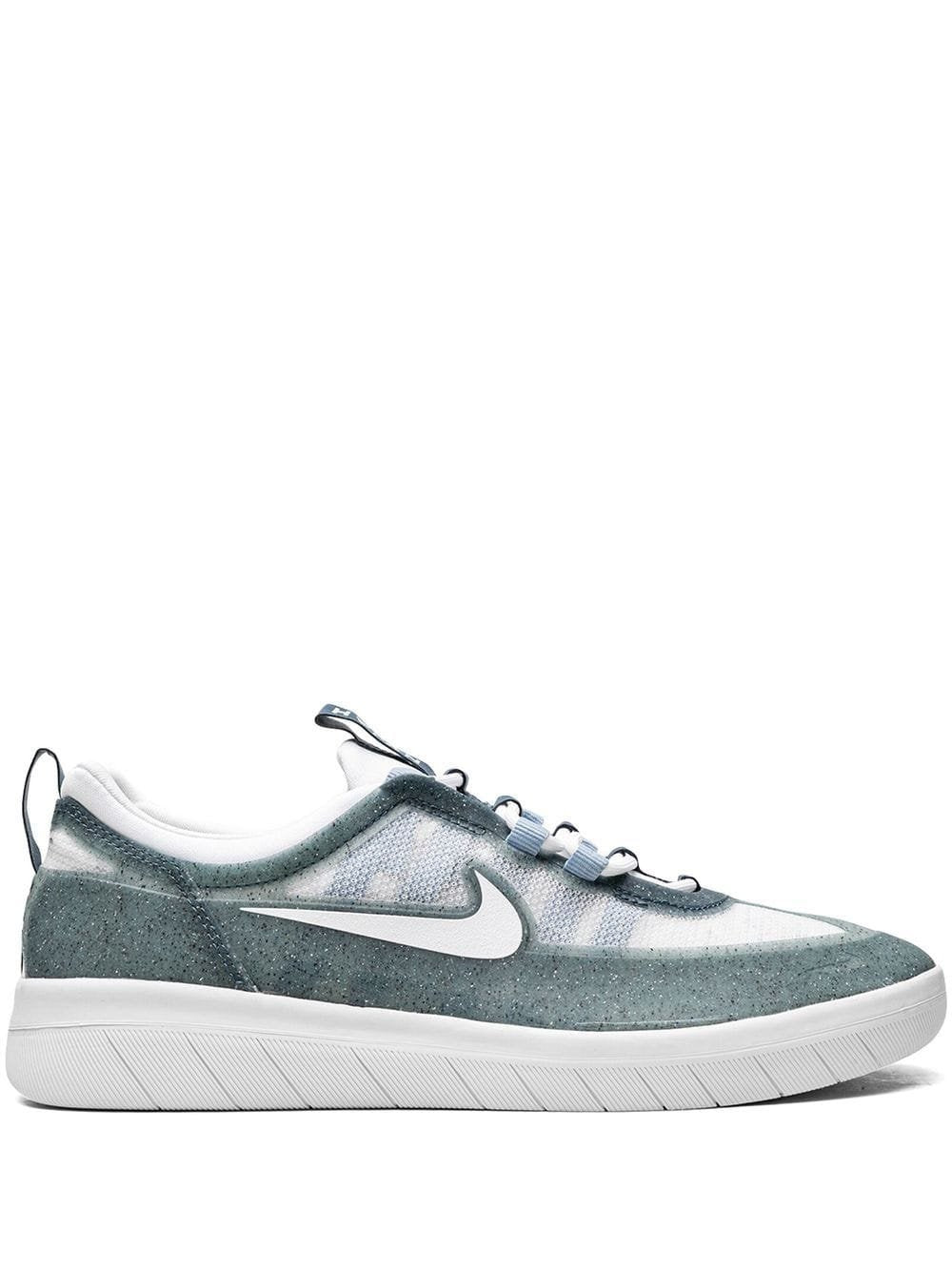 NIKE SB MENS NYJAH FREE 2.0 PREMIUM SHOE HO22 ASHGRN/WHITE