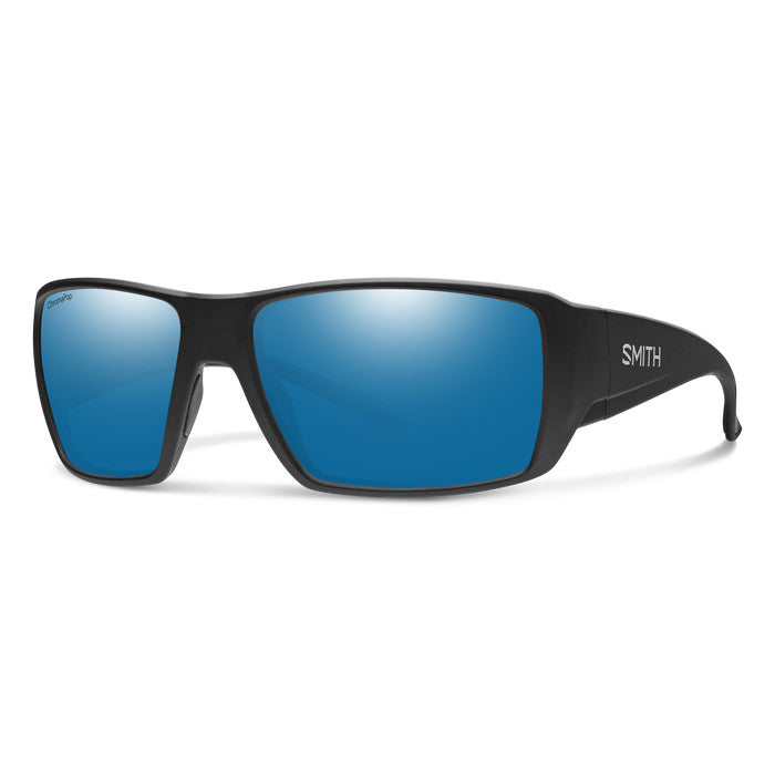 SMITH GUIDES CHOICE MATTE BLACK SUNGLASSES W/ CP PLR BLU MRR