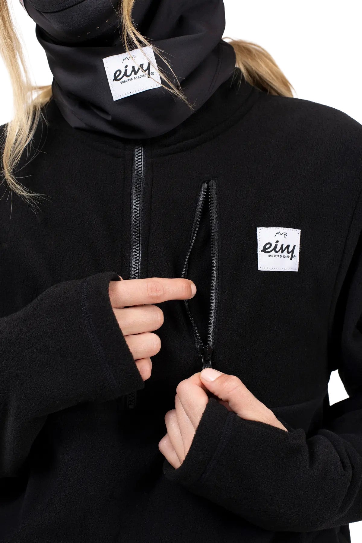 2026 EIVY WMNS TECHLIGHT HALF ZIP FLEECE V2 BLACK
