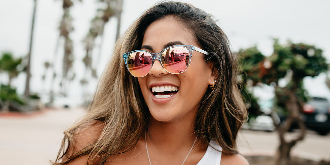 BLENDERS STARLET SUNGLASSES SKY MISTRESS w/ BLUE / PINK POLARIZED
