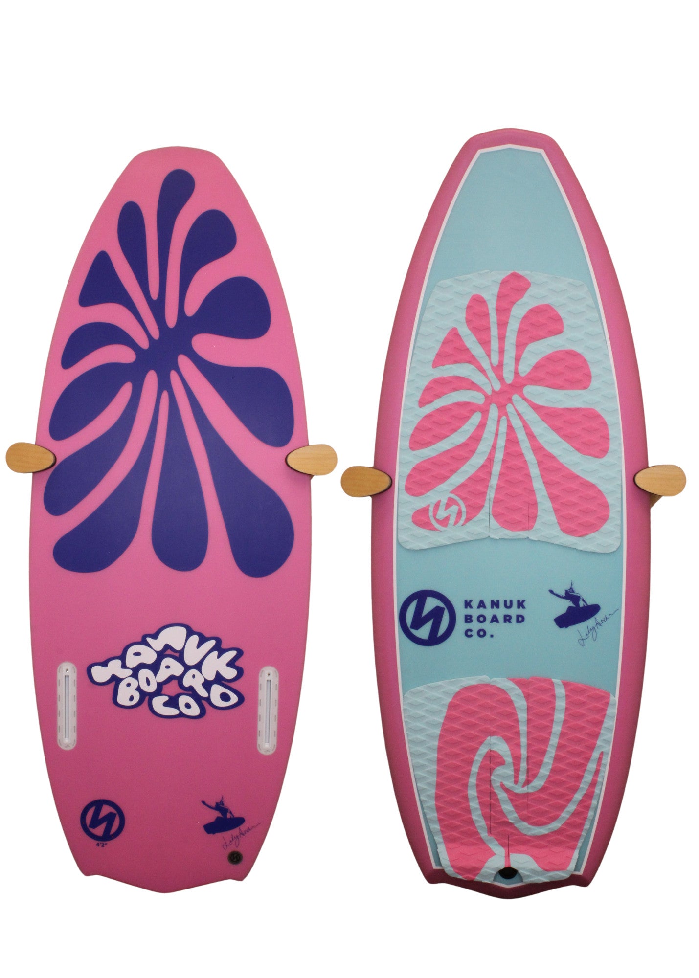 2025 KANUK LILY PRO WAKE SURF BOARD - PINK BLOOM