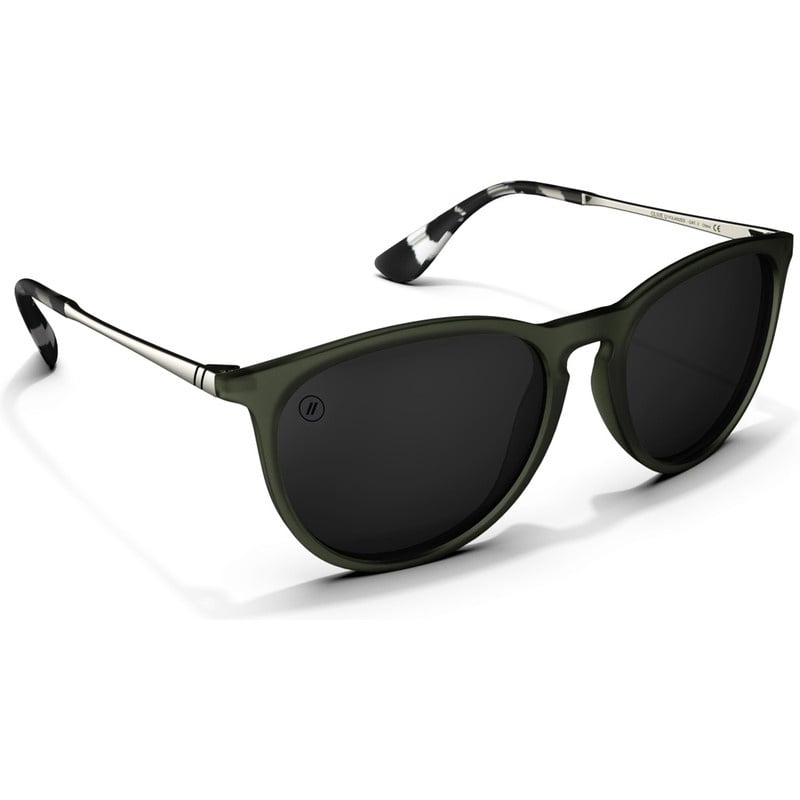 BLENDERS NORTH PARK OLIVE SUNGLASSES MATTE OLIVE w/ SMOKE PLR LENS