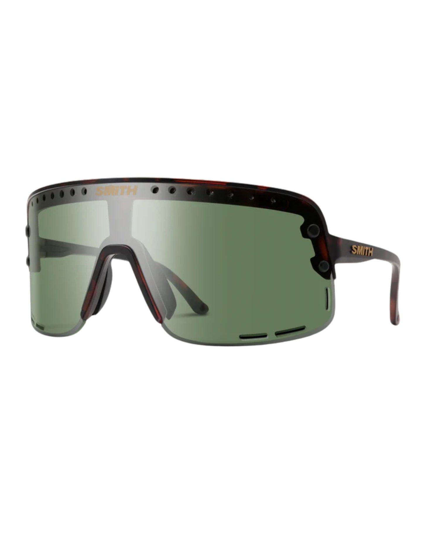 SMITH ULTRALITE SUNGLASSES MATTE TORT W/ CP GRY GRN