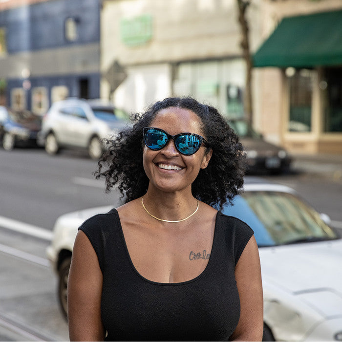 SUNCLOUD CITYSCAPE BLUE TORT SUNGLASSES w/ BLUE PLR LENS