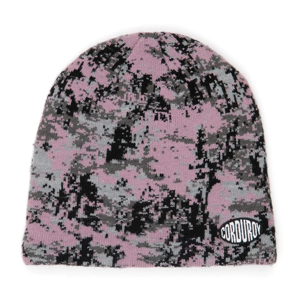 2026 CORDUROY WASTELAND SKULLY BEANIE PURPLE