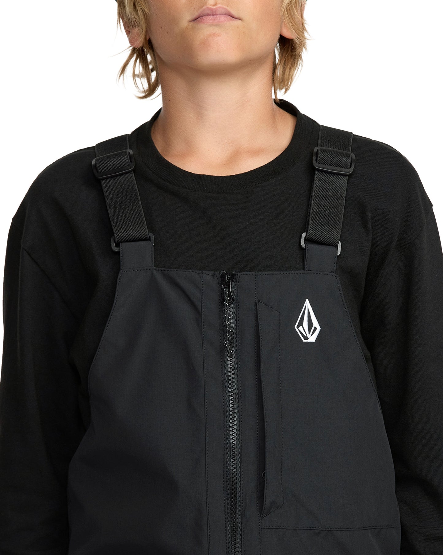 2026 VOLCOM KIDS BARKLEY INSULATED BIB OVERALL PANTS BLACK