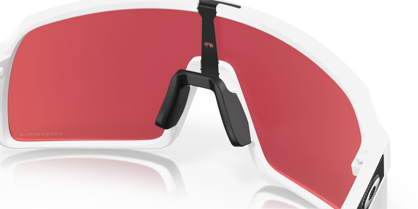 OAKLEY SUTRO POLISHED WHITE SUNGLASSES w/ PRIZM SNOW SAPP IRID LENS