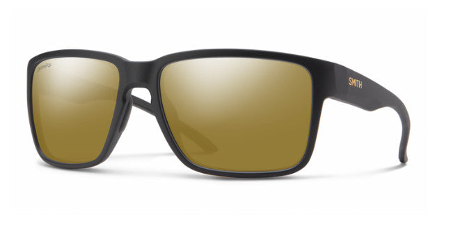 SMITH EMERGE MATTE BLK SUNGLASSES w/ CP PLR BRNZ MIR