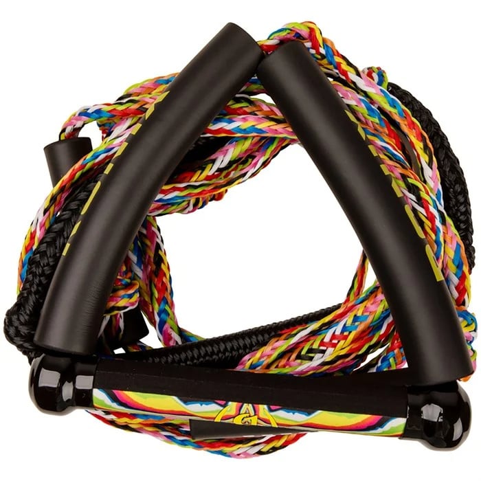 2025 RONIX BUNGEE SURF ROPE W/ 10" HANDLE HIDE GRIP w/ 25FT 5 SECT - PRISM