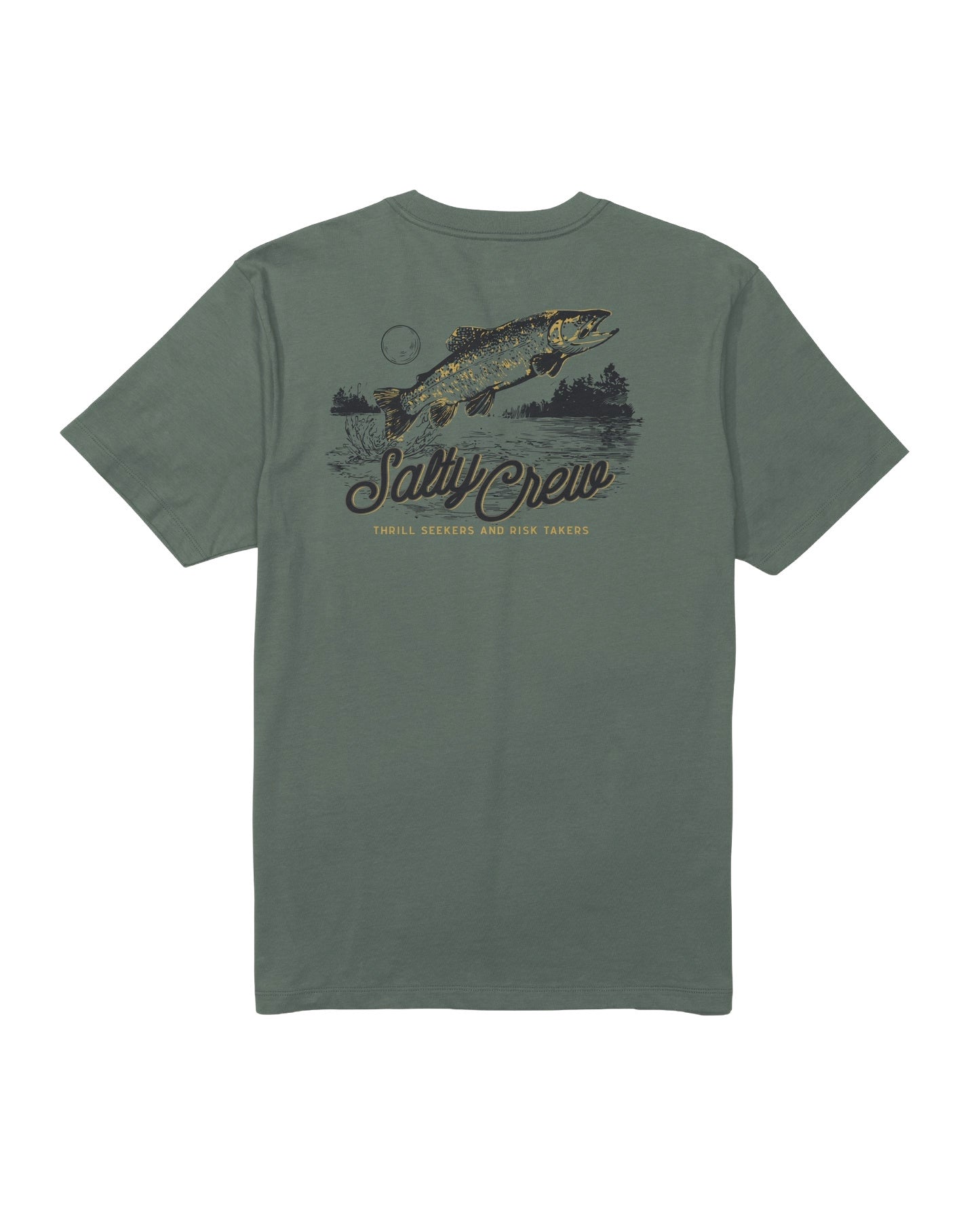 SALTY CREW MENS FISH FEST SS TEE SP26 LAUREL WREATH