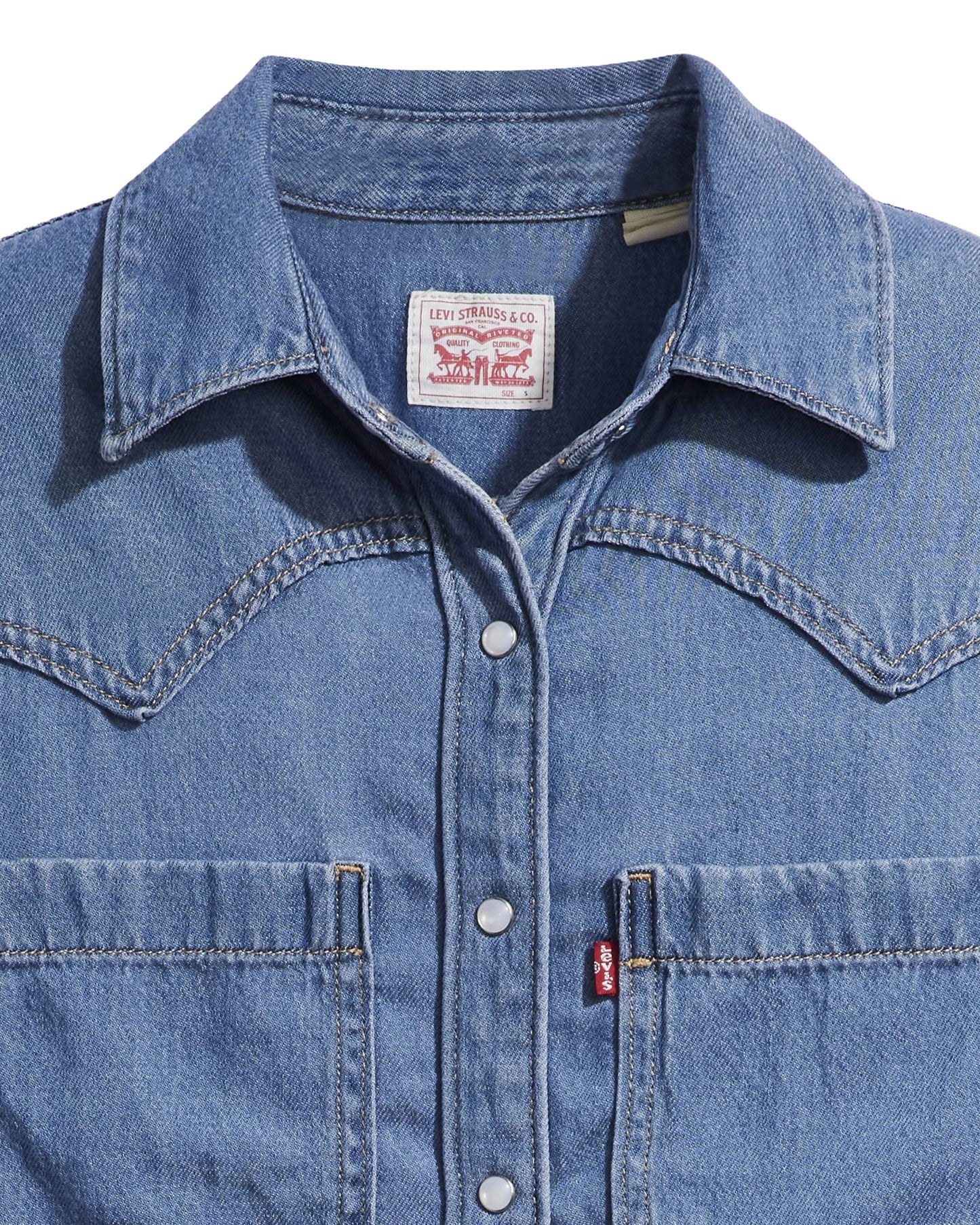 LEVIS WMNS TEODORA WESTERN LS SHIRT SP26 (006) GOING STEADY