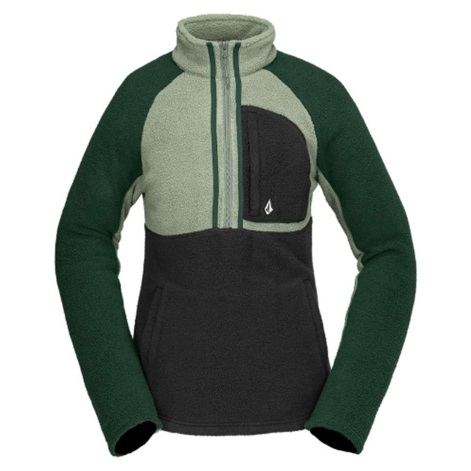 2025 VOLCOM WMNS DEMI HALF ZIP LCH GRN