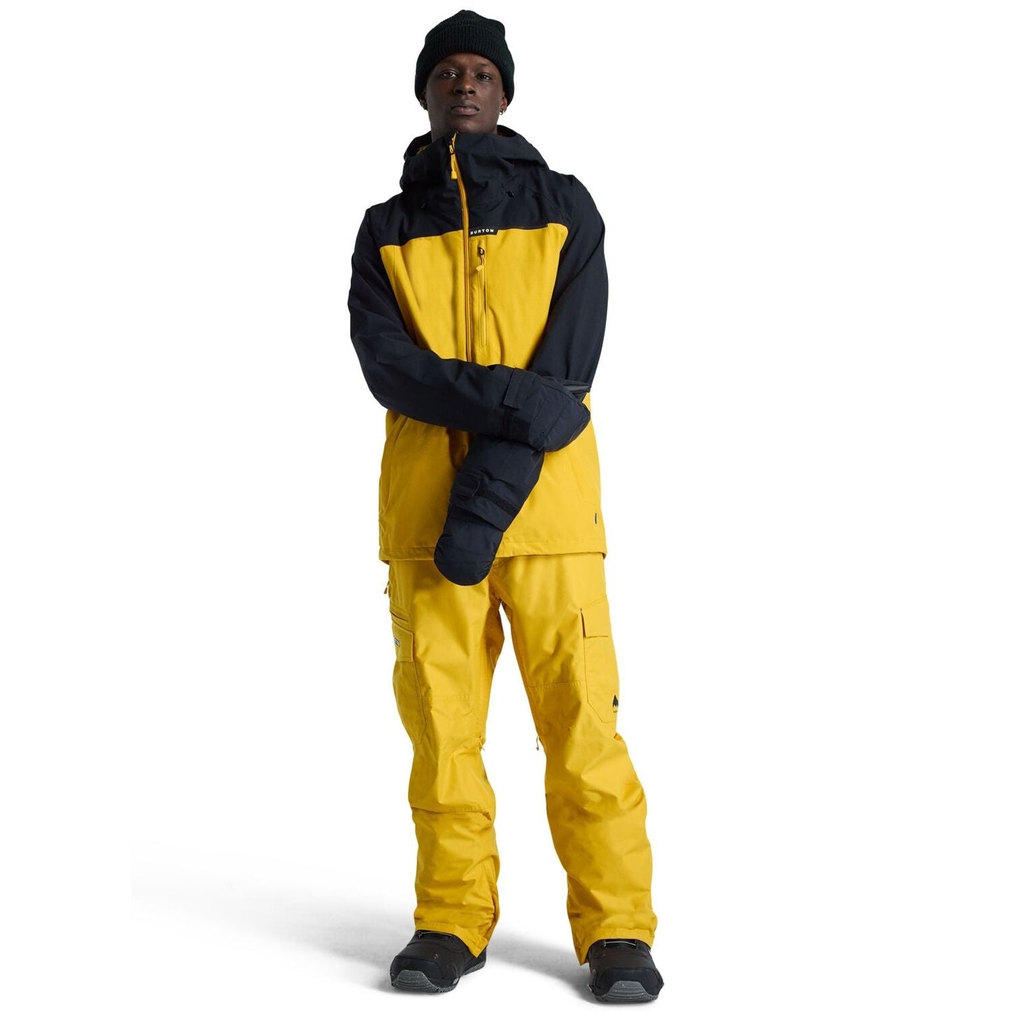 2025 BURTON LODGEPOLE JACKET TRUE BLACK/GOLDENROD