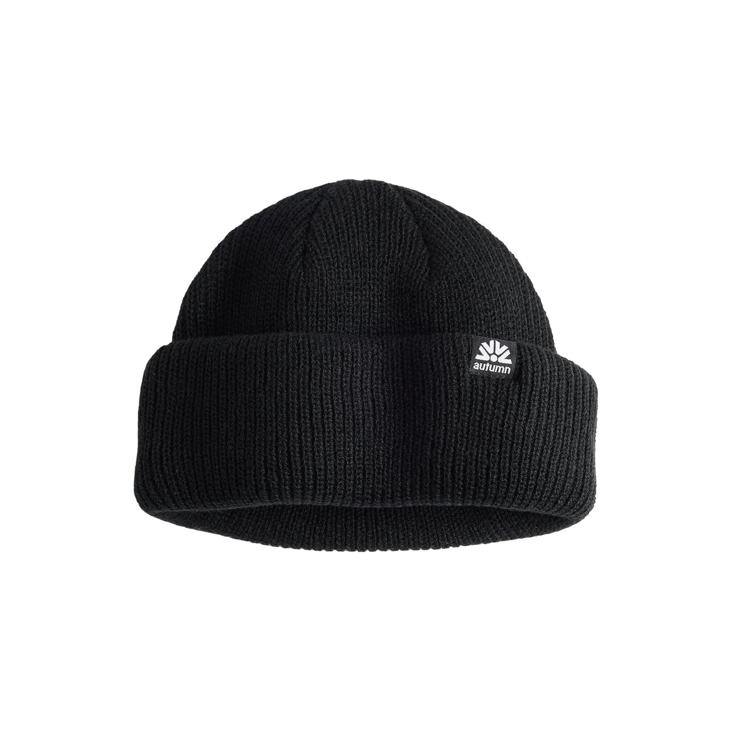 2026 AUTUMN DOUBLE ROLL BEANIE BLACK