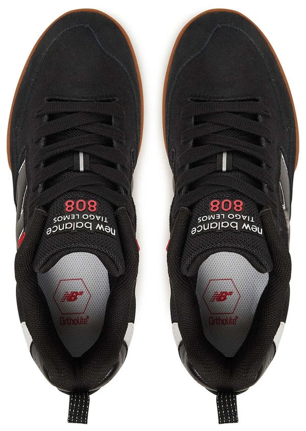 NEW BALANCE MENS NUMERIC 808 LIGHT TIAGO SHOES SU25 (LBG) BLACK/GUM