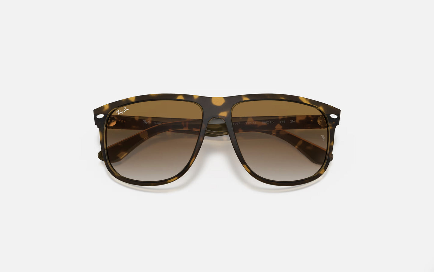 RAY-BAN BOYFRIEND SUNGLASSES LT HAVANA w/ BRWN