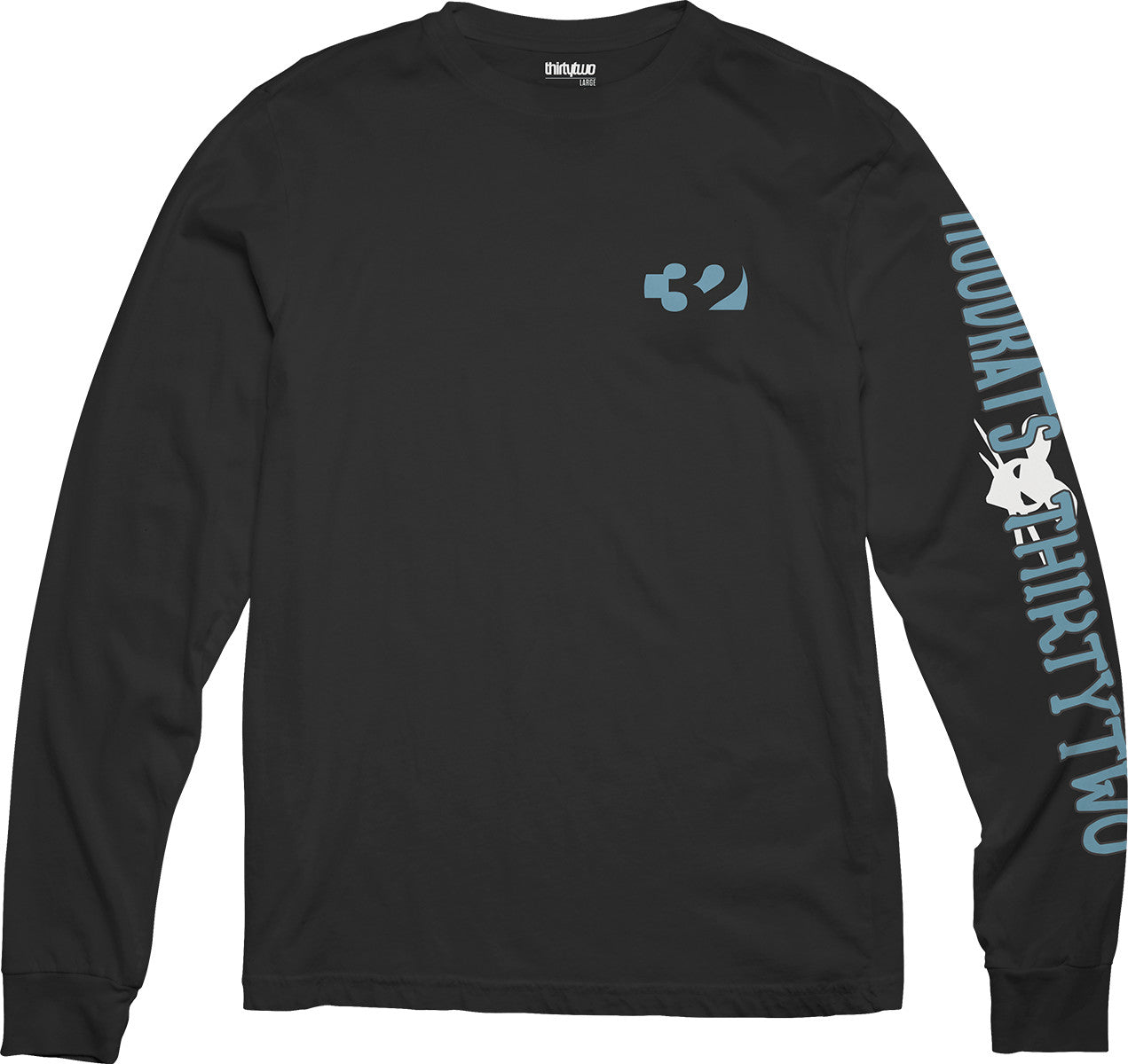 2024 THIRTYTWO HOOD RATS LS TEE BLACK