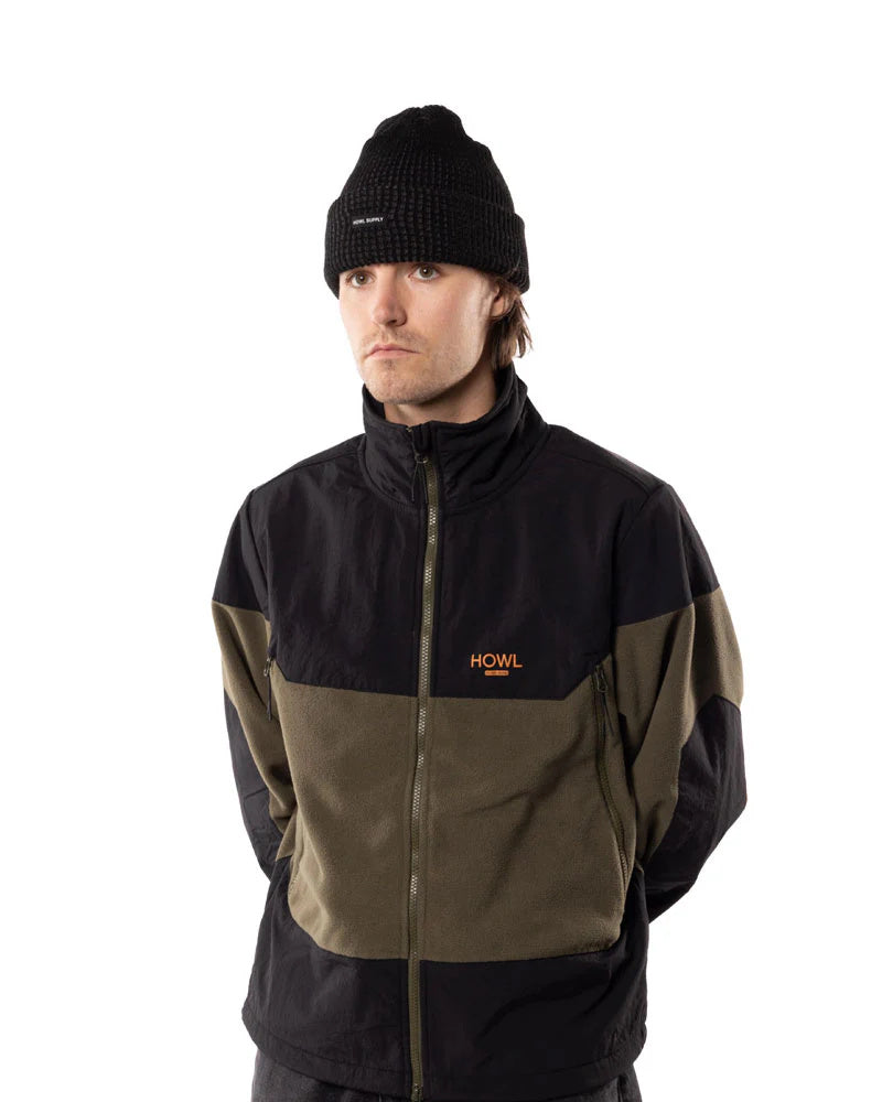2025 HOWL MENS ZIP POLAR FLEECE ARMY