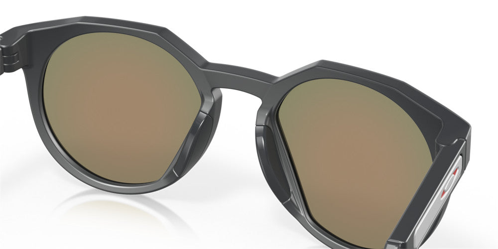 OAKLEY HSTN MATTE CARBON GRY SMK SUNGLASSES w/ PRIZM RUBY LENS