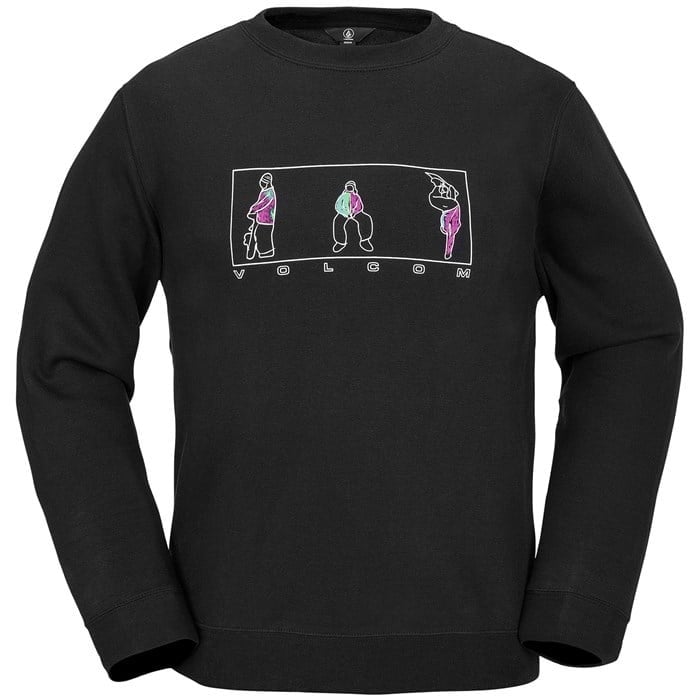 2025 VOLCOM ESSENTIAL CREW BLACK