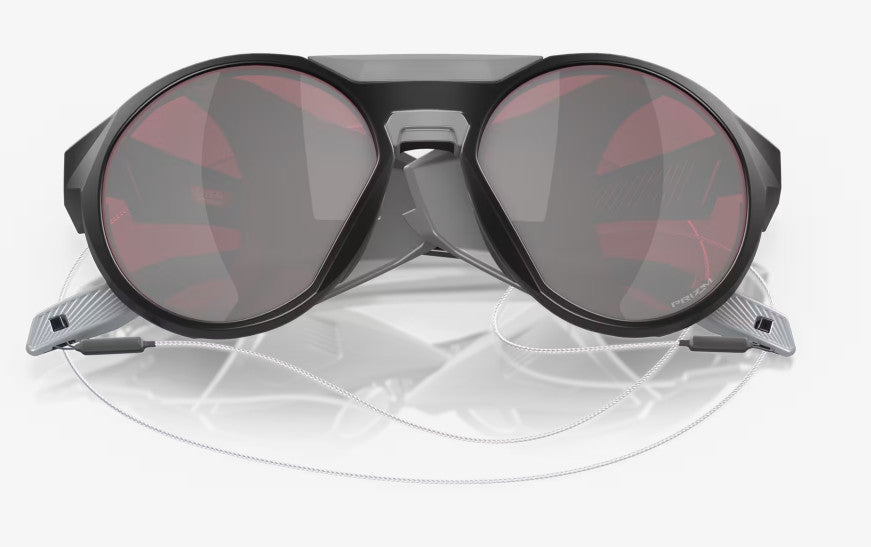 OAKLEY CLIFDEN BLK GRN PURP SPLAT SUNGLASSES w/ PRIZM GRY LENS