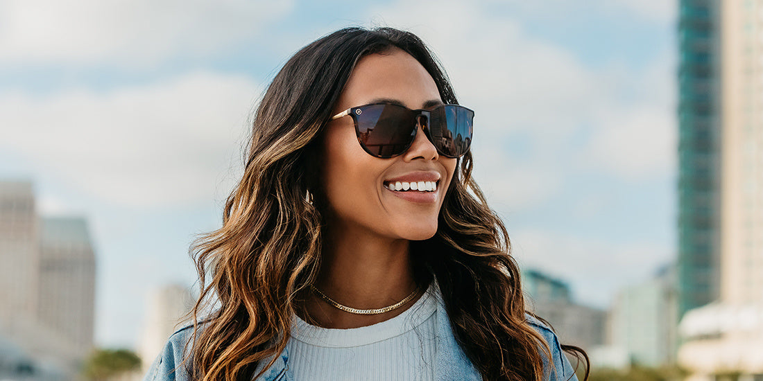 BLENDERS NORTH PARK X2 BRANDY NIGHT BROWN TORT SUNGLASSES w/ YELLOW PLR LENS
