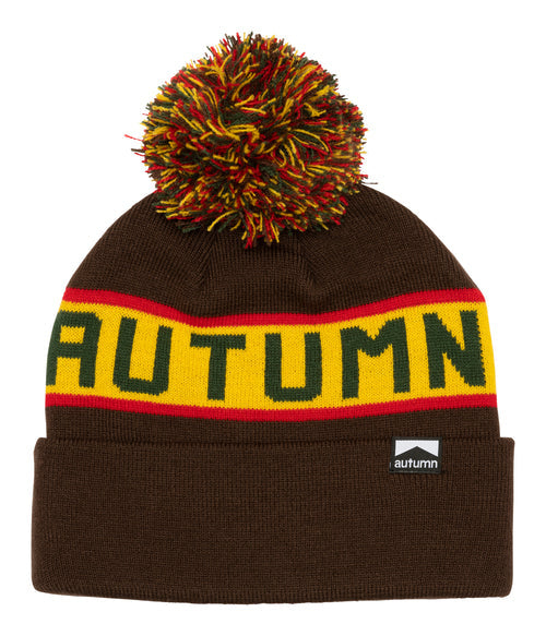 2024 AUTUMN BURNOUT POM BEANIE BROWN