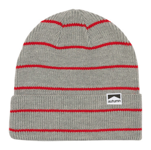 2024 AUTUMN PINSTRIPE BEANIE GREY