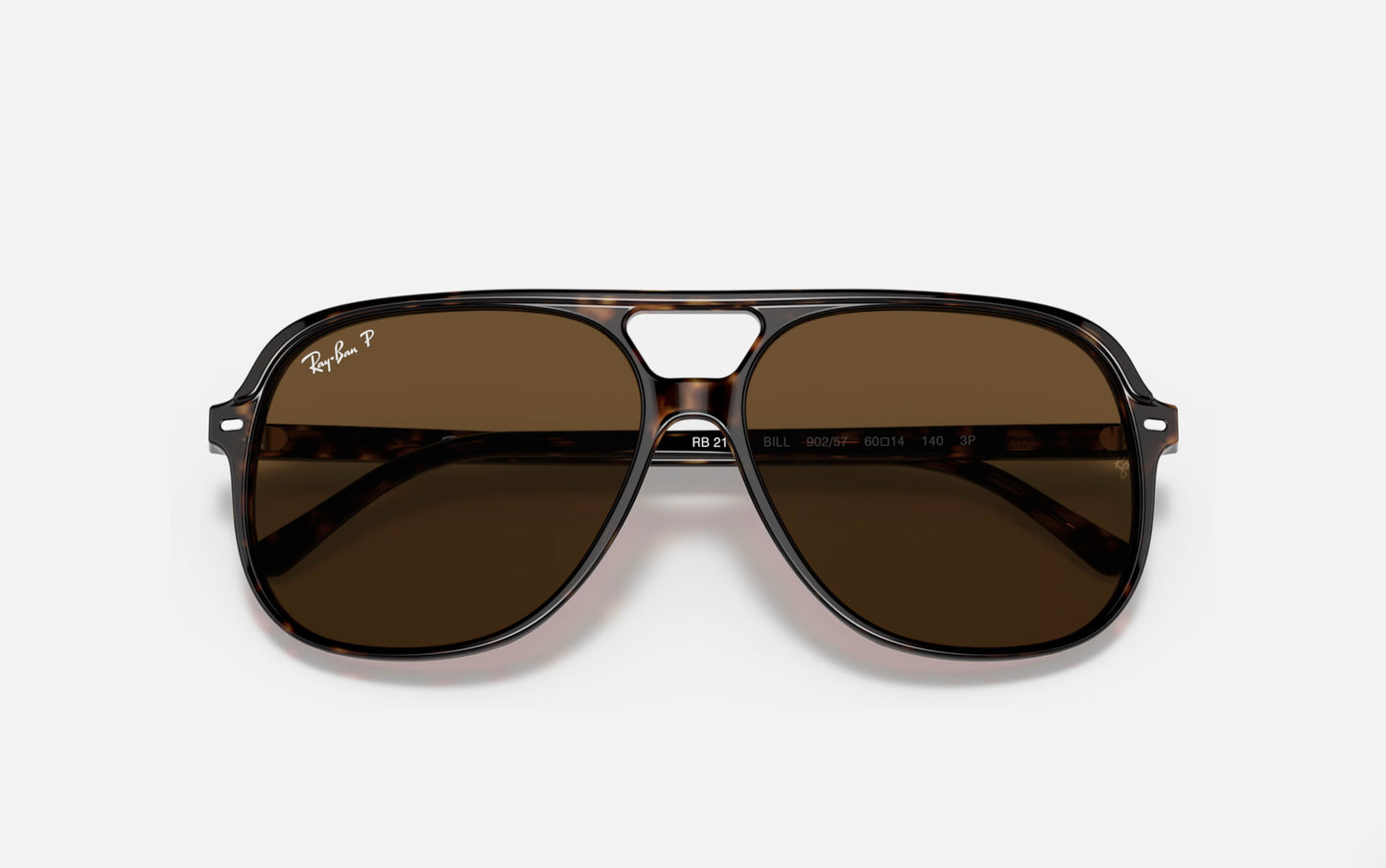 RAY-BAN BILL SUNGLASSES HAVANA w/ BROWN PLR