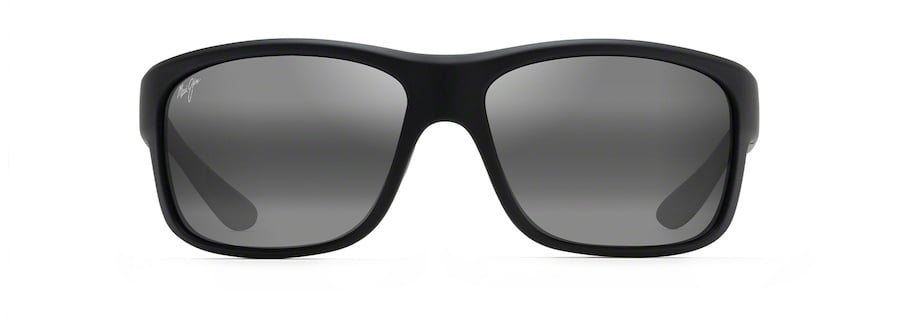 MAUI JIM SOUTHERN CROSS SOFT BLACK SEA BLU GRY SUNGLASSES w/ NTRL GRY PLR LENS