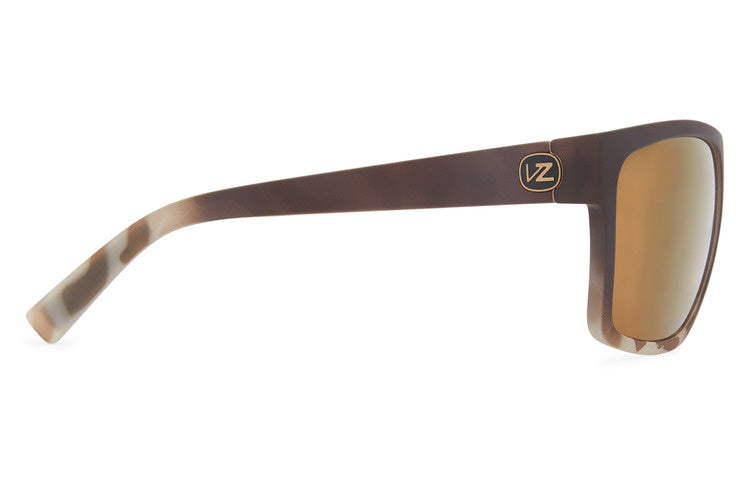 VONZIPPER DIPSTICK LEOSHARK SUNGLASSES w/ BRNZ PLR LENS