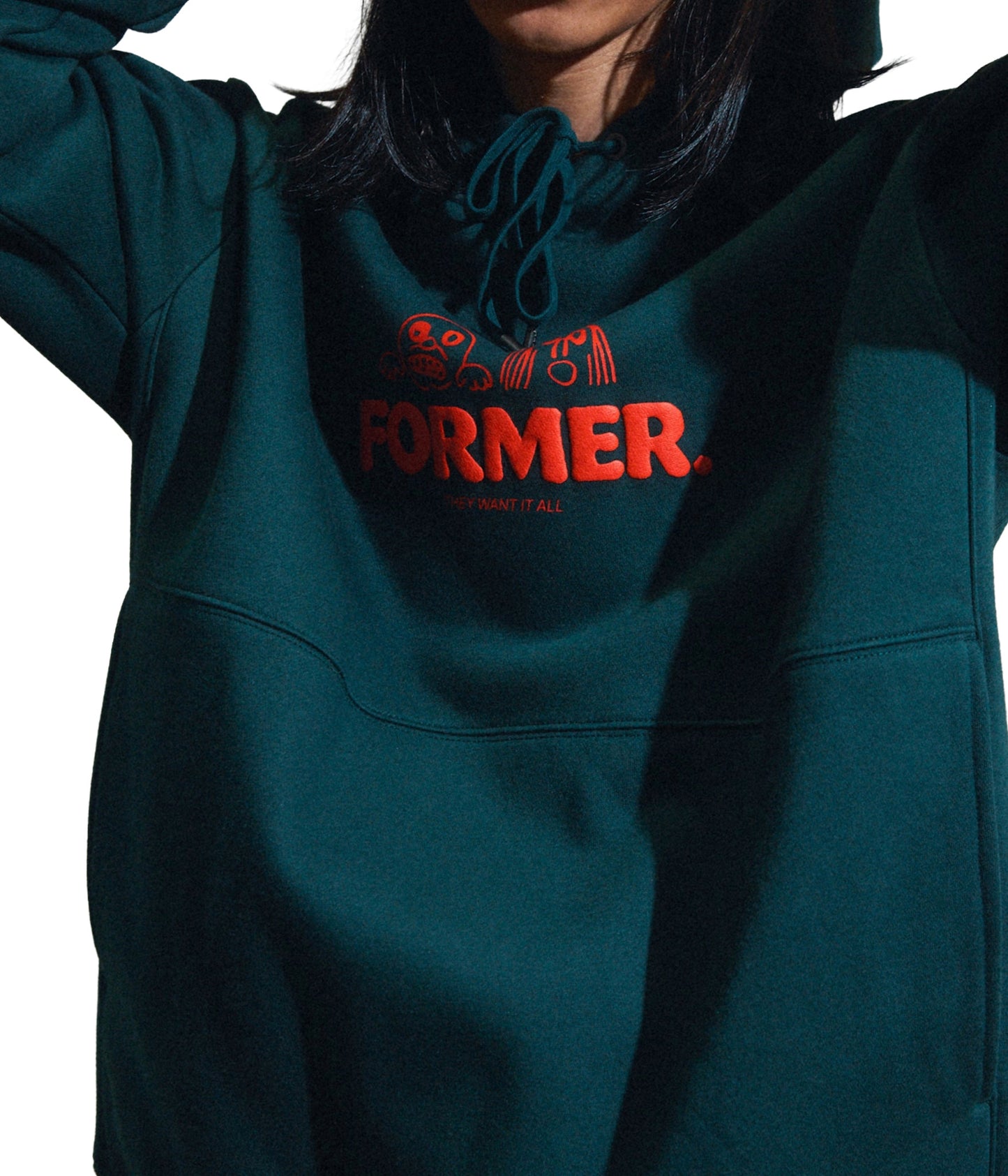 FORMER MENS WANT IT ALL PO HOODIE FA25 PETROL