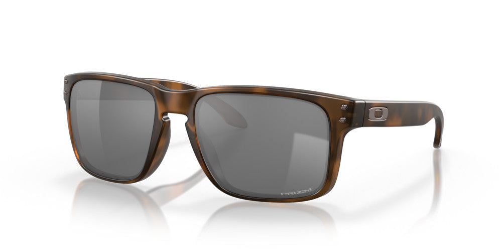 OAKLEY HOLBROOK MATTE BRWN TORT SUNGLASSES w/ PRIZM BLK LENS